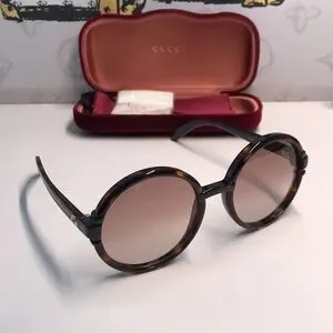 New Authentic Gucci GG1067S 002 Round Havana Brown sunglasses NEW ✨ AUTHENTIC GUCCI GG1067S 002 HAVANA ROUND SUNGLASSES  main image 2